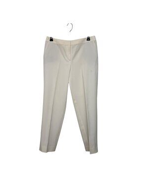 St. John Caviar Womens Cream Stretch Pants Size 12 Made In USA